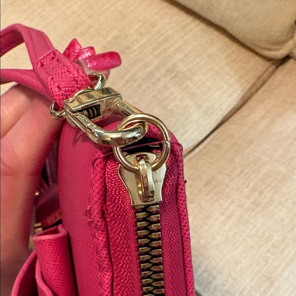 Betsey Johnson Fuchsia Clutch with Bow Detail - Picture 8 of 14